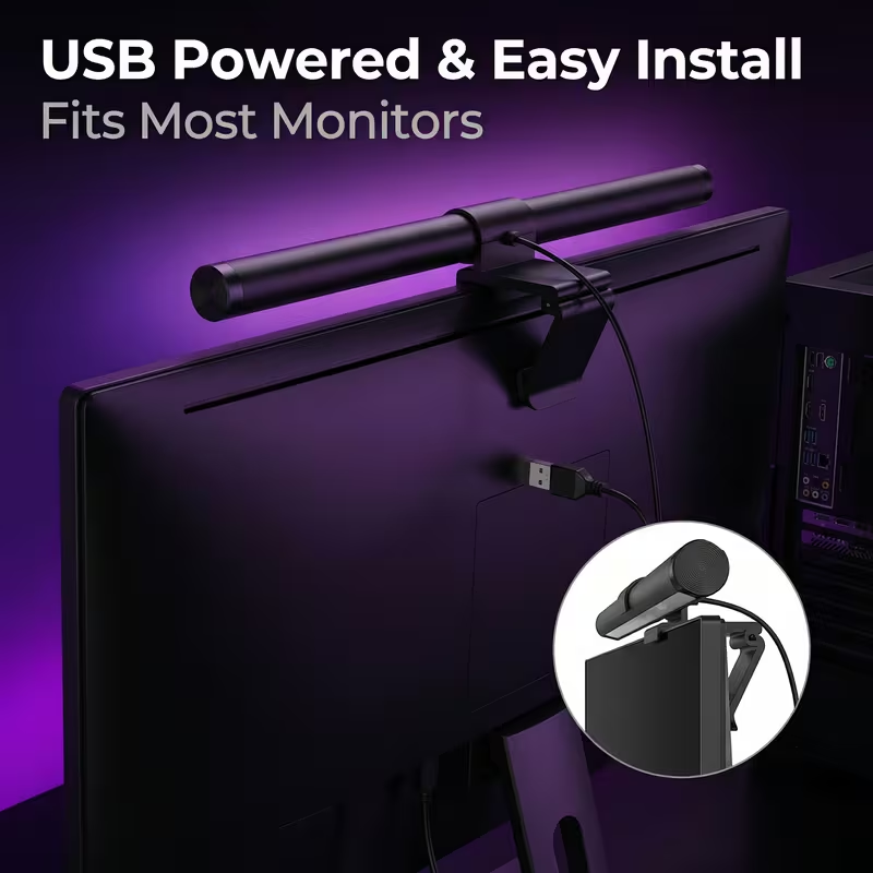 LED Monitor Light Bar With Rem - огляд і ціна Desk Setup Lamp