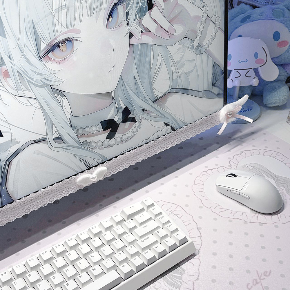 New Screen Decor White Lace Mo - огляд і ціна Setup Desk Monitor