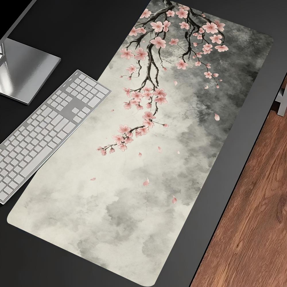 Plum Blossom Ink Art Extended  - огляд і ціна Desk Setup Pc And Laptop