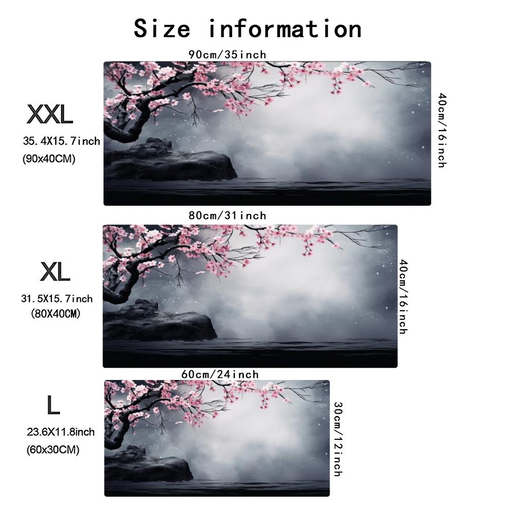 Plum Blossom Ink Art Extended  - огляд і ціна Desk Setup Pc And Laptop