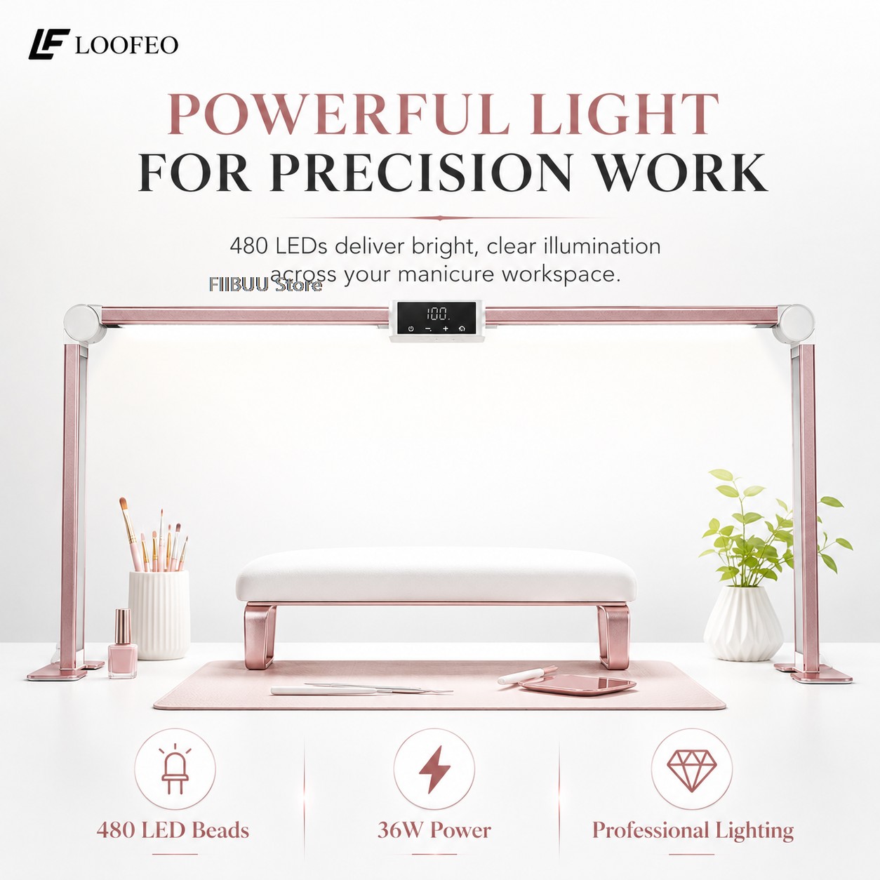 Professional LED Nail Desk Lam - огляд і ціна Desk Setup Lamp