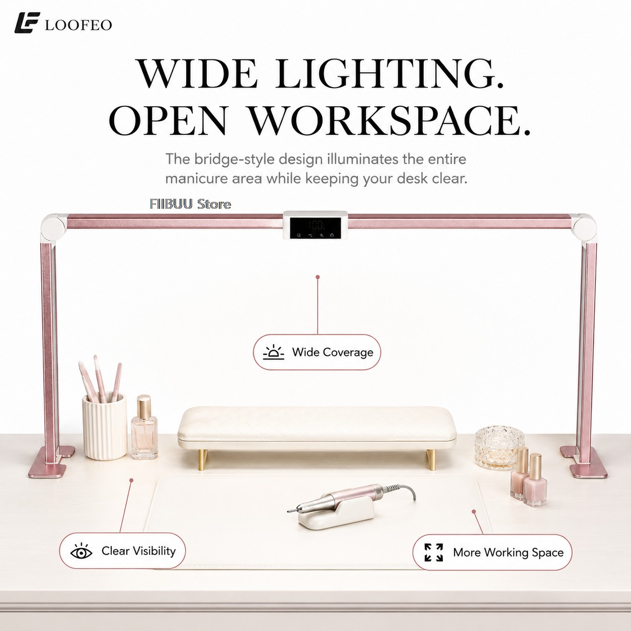 Professional LED Nail Desk Lam - огляд і ціна Desk Setup Lamp